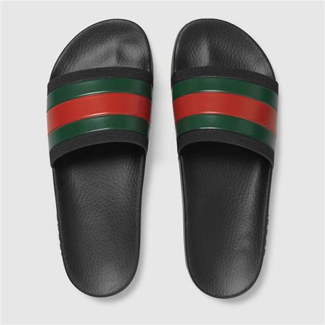 mens gucci flip flops|gucci slides men real.